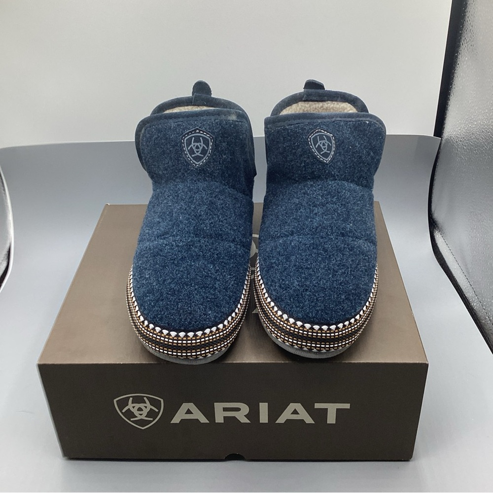 Ariat Navy Blue Cozy Slip-On Slippers